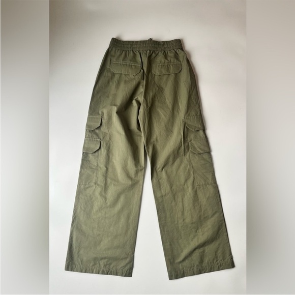 Abercrombie & Fitch x Jen Reed Wide Leg Cargo Pants Sage XS NWT - Picture 9 of 15